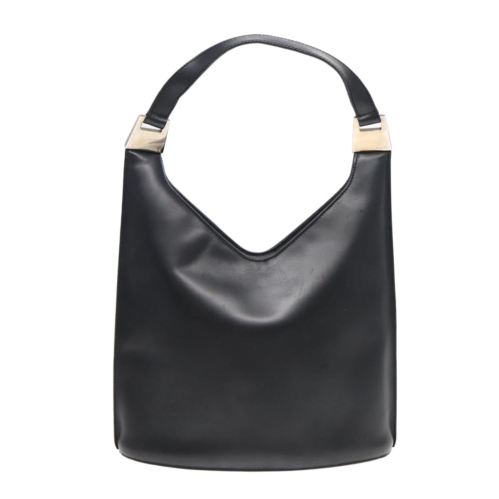 GUCCI Shoulder Bag Leather Black Silver 001 2113 3010 fm3745