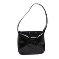 GUCCI Shoulder Bag Enamel Black Silver 001 1274 1703 fm3746