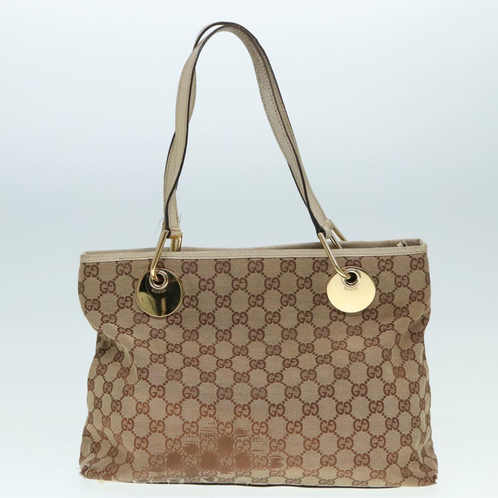 GUCCI GG Canvas Tote Bag 5Set Beige Black fm3749