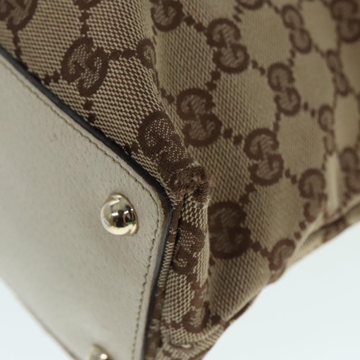 GUCCI GG Canvas Tote Bag 5Set Beige Black fm3749