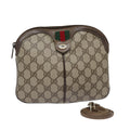 GUCCI GG Supreme Web Sherry Line Shoulder Bag PVC Beige 904 02 047 fm3772