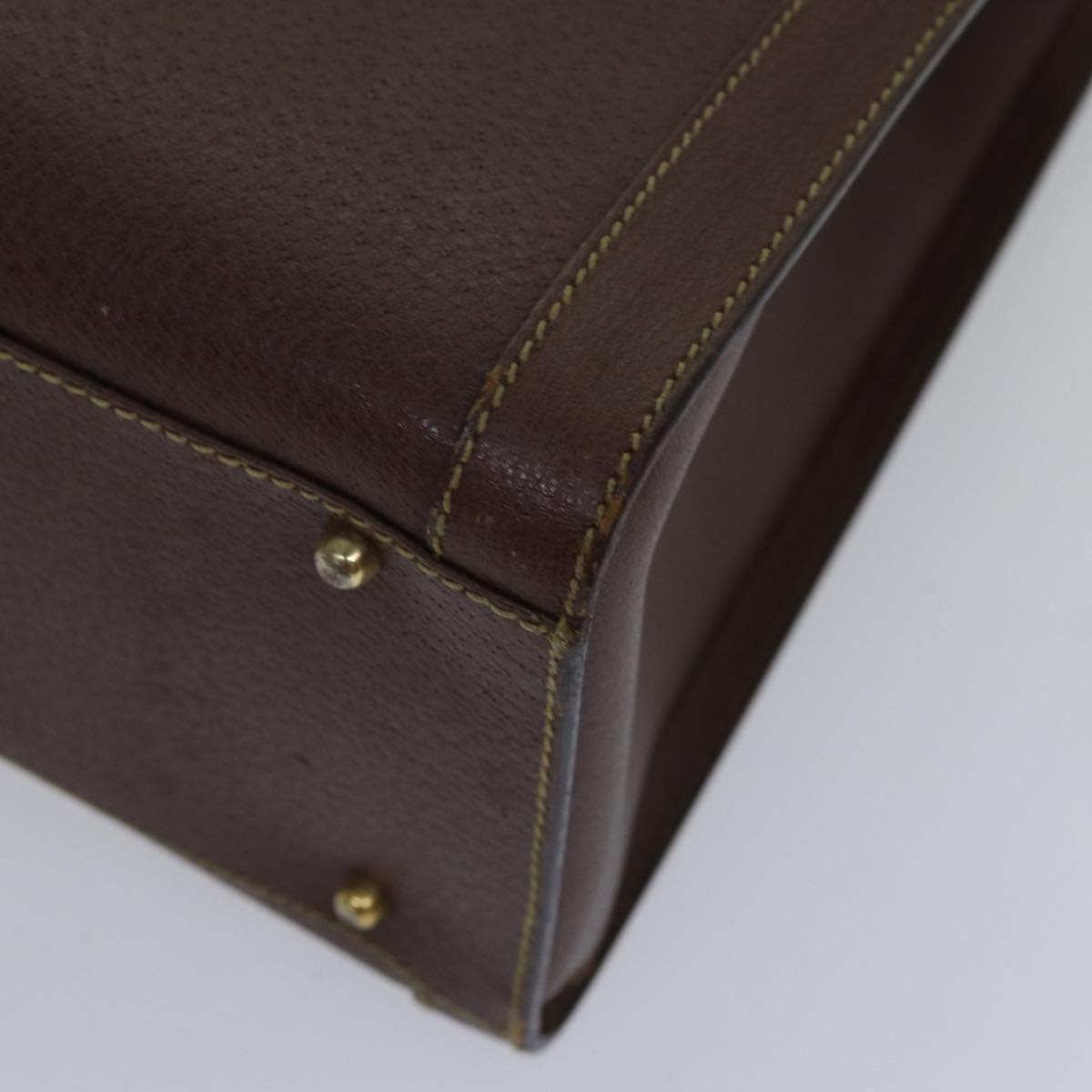 GUCCI Bamboo Hand Bag Leather Brown Gold 002 1186 0260 fm3775