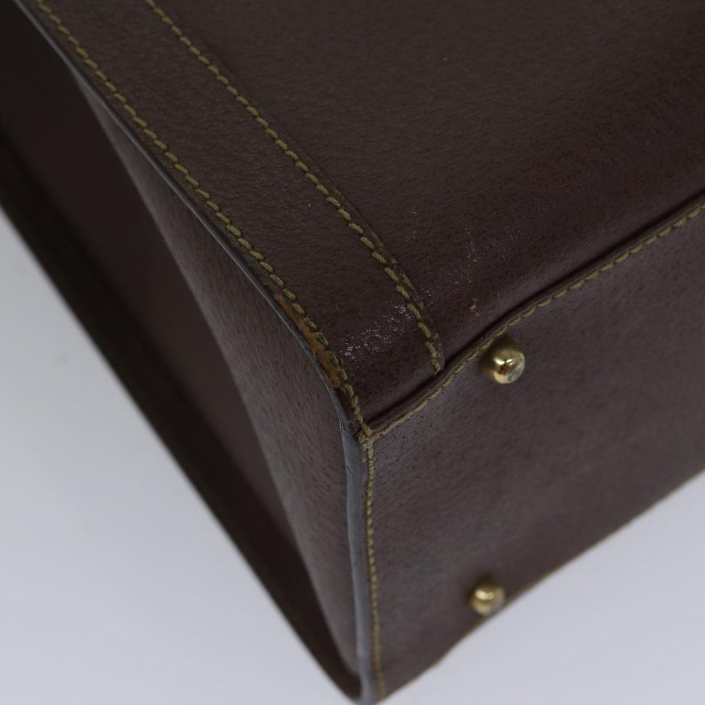 GUCCI Bamboo Hand Bag Leather Brown Gold 002 1186 0260 fm3775