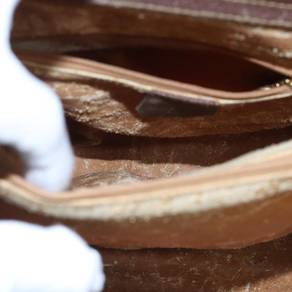 GUCCI Bamboo Hand Bag Leather Brown Gold 002 1186 0260 fm3775