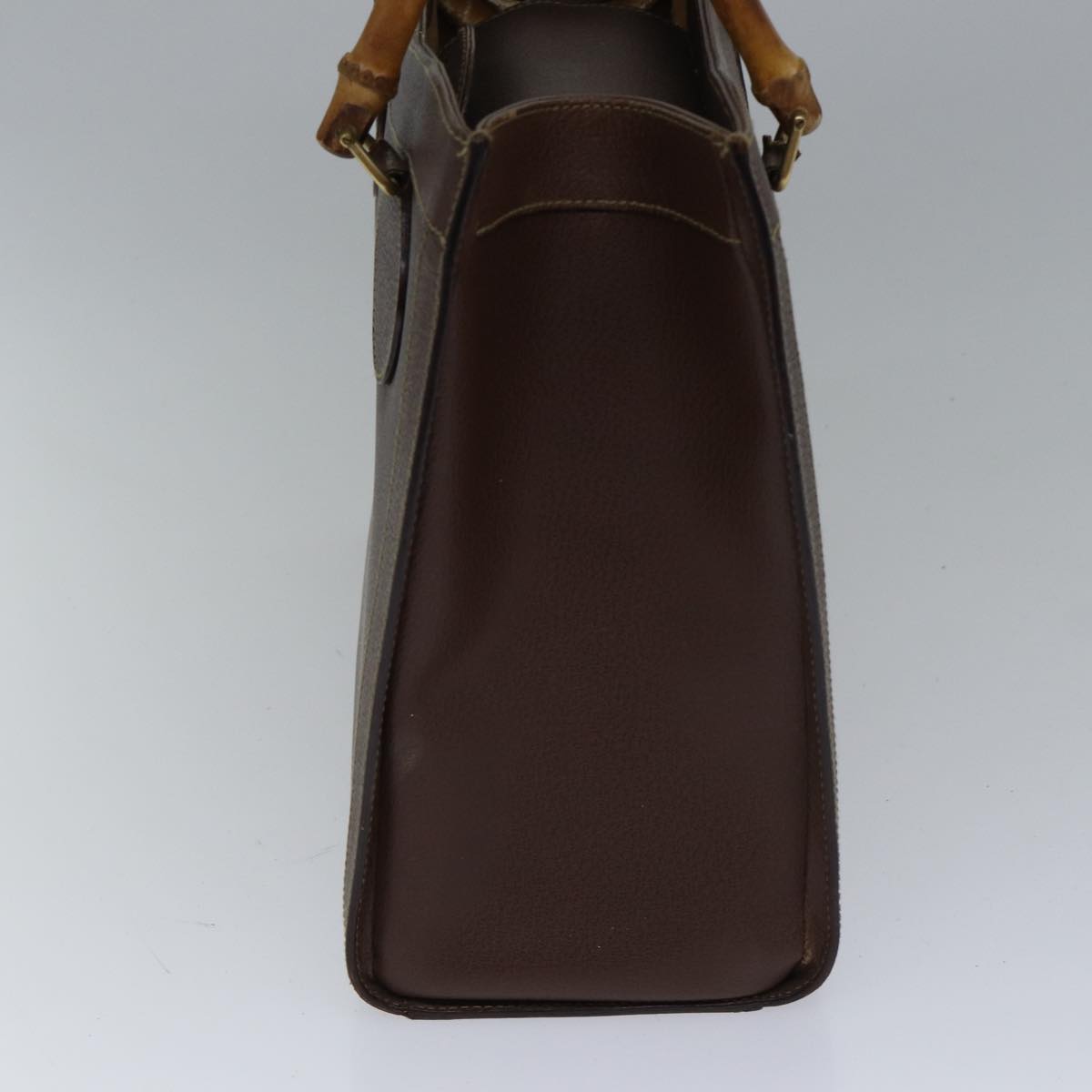 GUCCI Bamboo Hand Bag Leather Brown Gold 002 1186 0260 fm3775