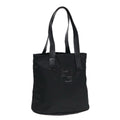 FENDI Tote Bag Nylon Silver Black fm3779