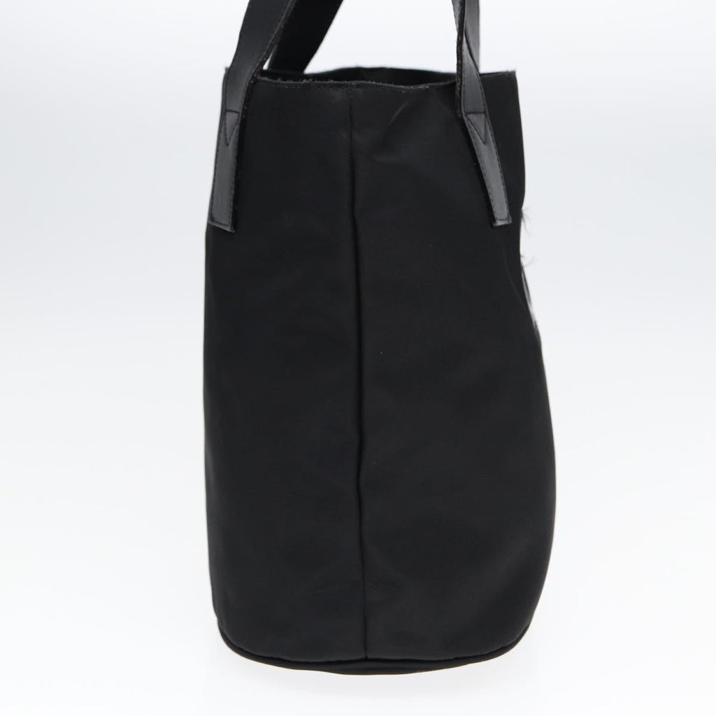 FENDI Tote Bag Nylon Silver Black fm3779
