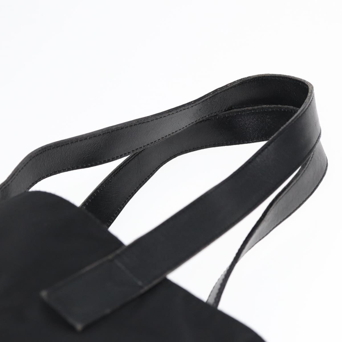 FENDI Tote Bag Nylon Silver Black fm3779