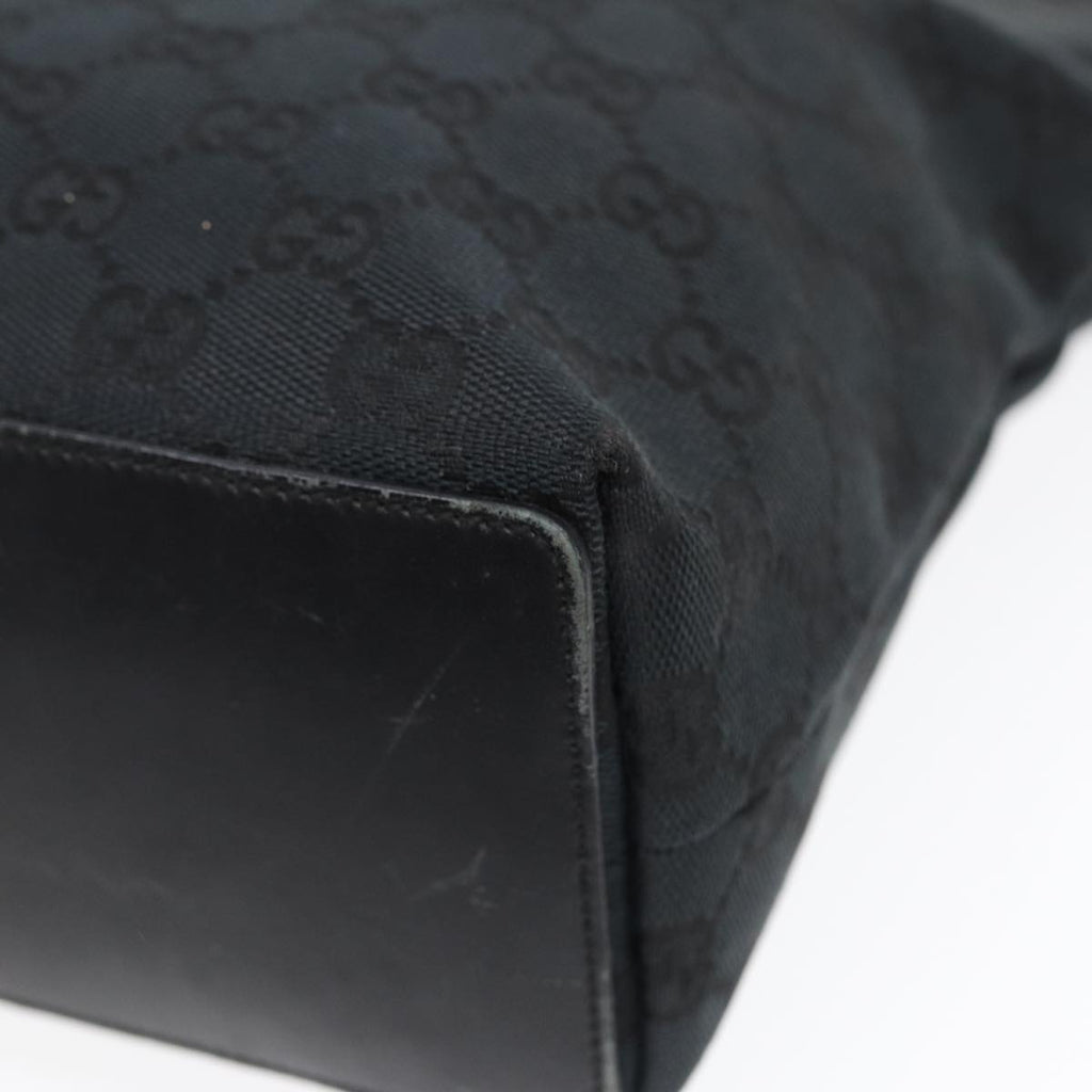 GUCCI GG Canvas Tote Bag Black Gold 002 1099 2404 fm3780