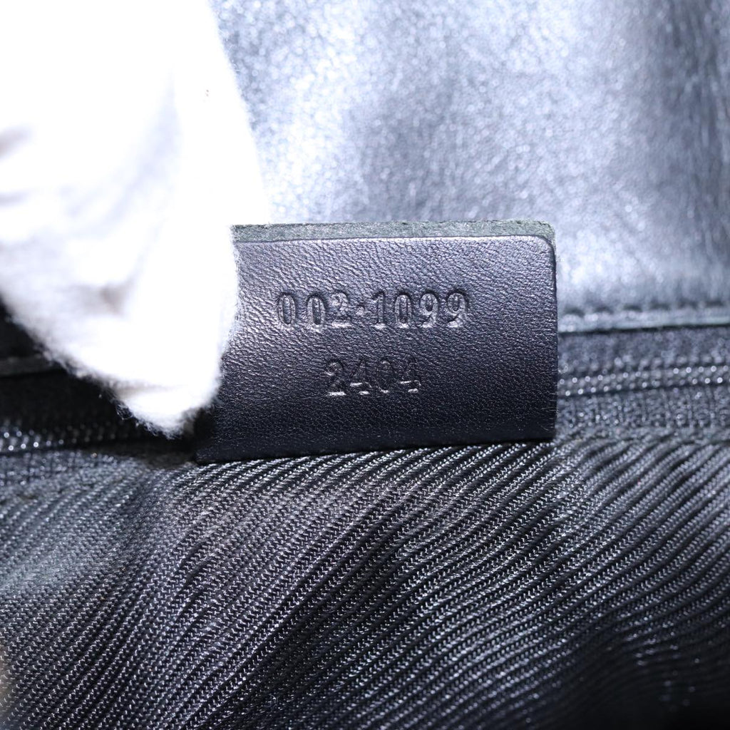 GUCCI GG Canvas Tote Bag Black Gold 002 1099 2404 fm3780