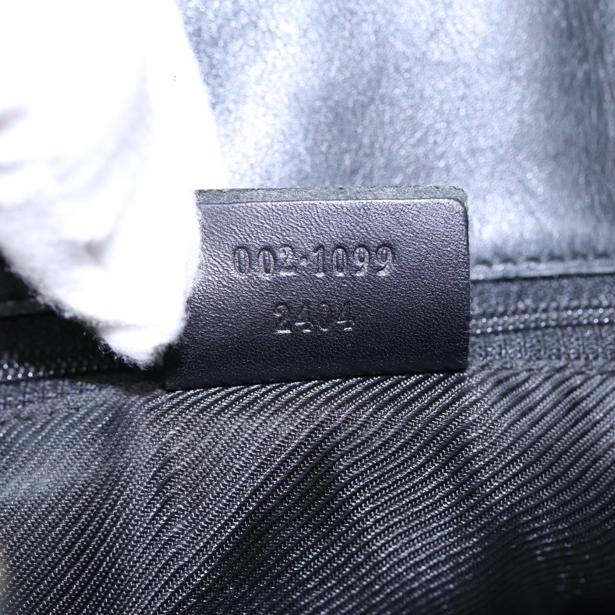 GUCCI GG Canvas Tote Bag Black Gold 002 1099 2404 fm3780