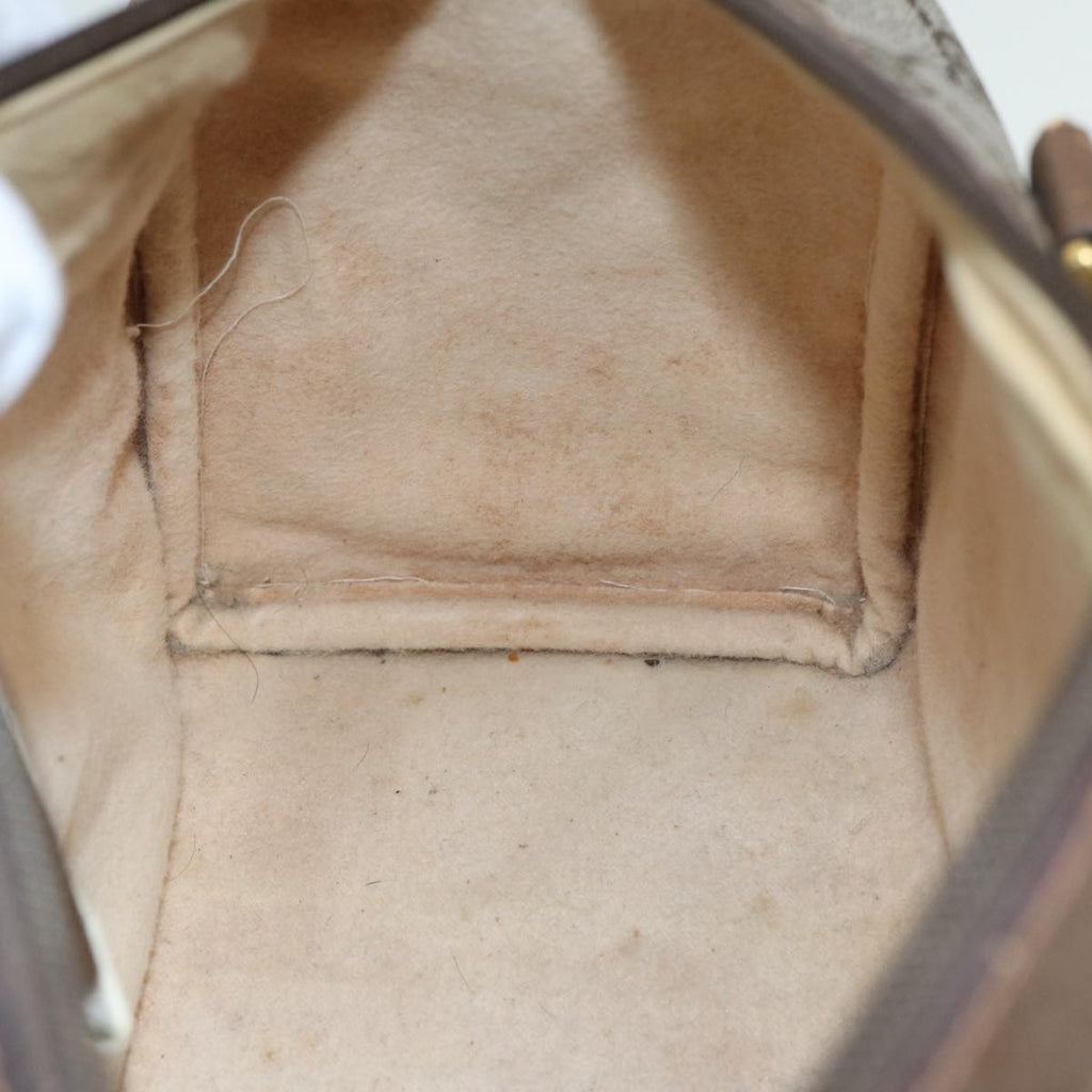 GUCCI GG Supreme Web Sherry Line Boston Bag PVC Beige Gold 39 02 006 fm3791