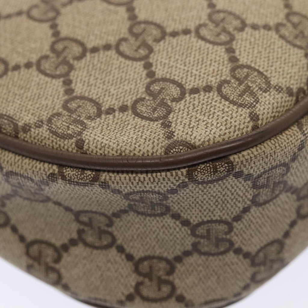 GUCCI GG Supreme Web Sherry Line Clutch Bag PVC Beige Red 89 01 034 fm3793
