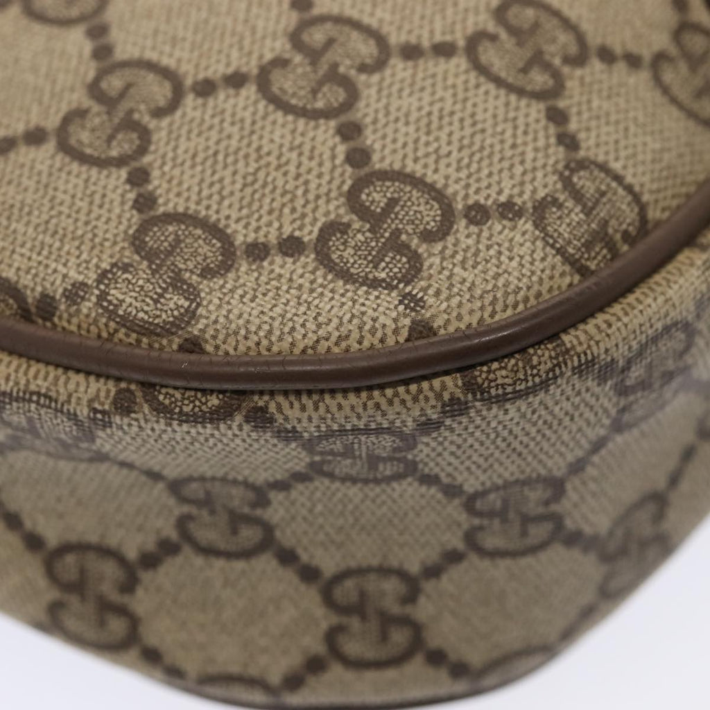 GUCCI GG Supreme Web Sherry Line Clutch Bag PVC Beige Red 89 01 034 fm3793