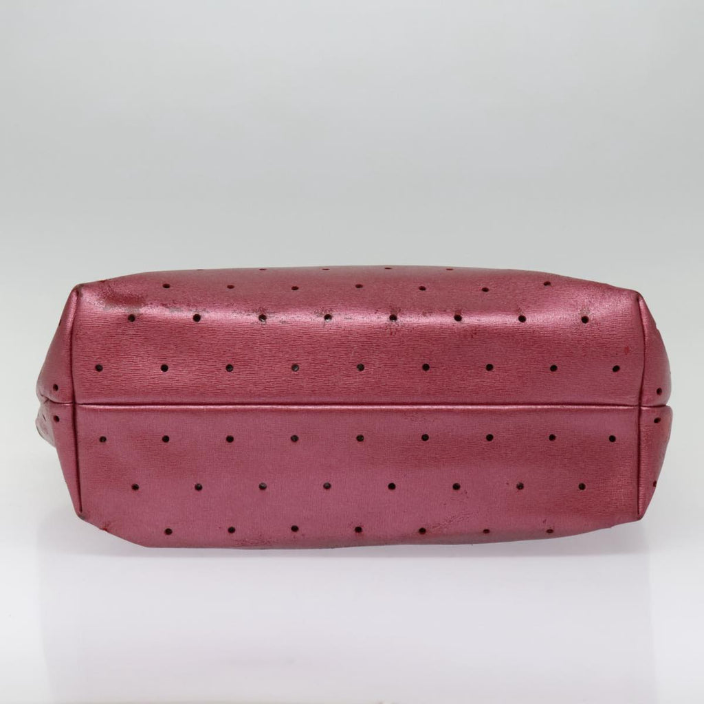 FENDI Tote Bag Leather Pink Gold fm3867