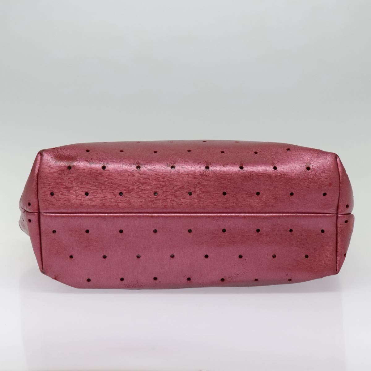 FENDI Tote Bag Leather Pink Gold fm3867