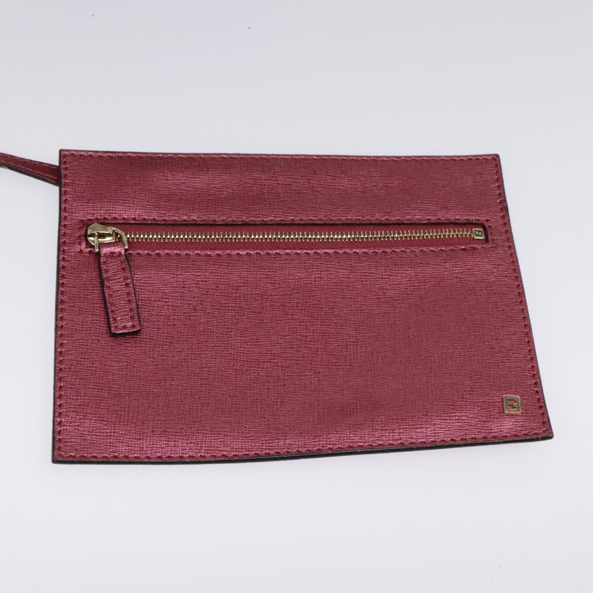 FENDI Tote Bag Leather Pink Gold fm3867
