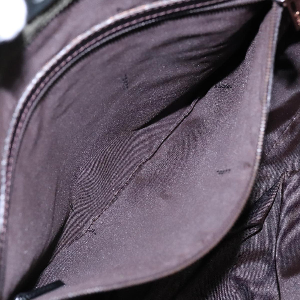 FENDI Tote Bag Corduroy Khaki fm3899