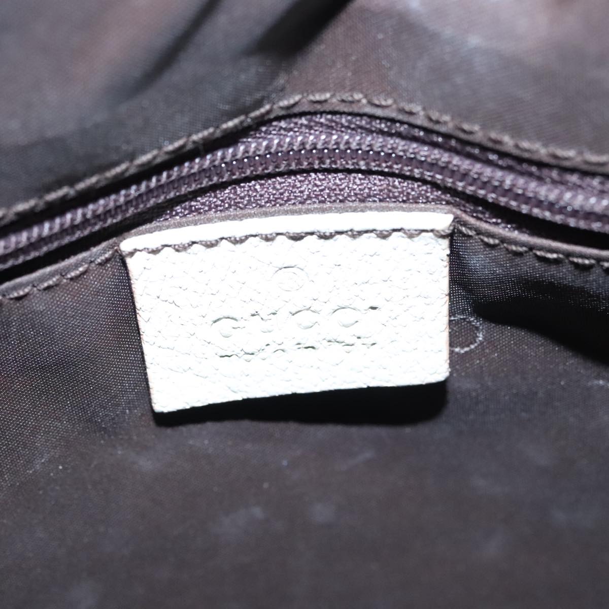 GUCCI Shoulder Bag Canvas Leather Beige Silver 001 3766 2123 fm4006