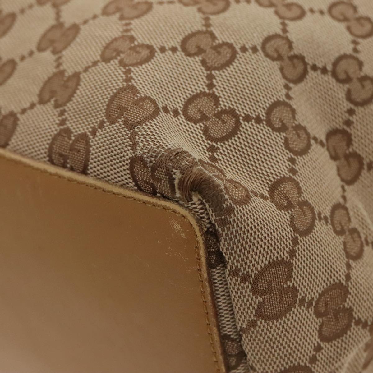 GUCCI GG Canvas Tote Bag Beige Gold 002 1098 3444 fm4010