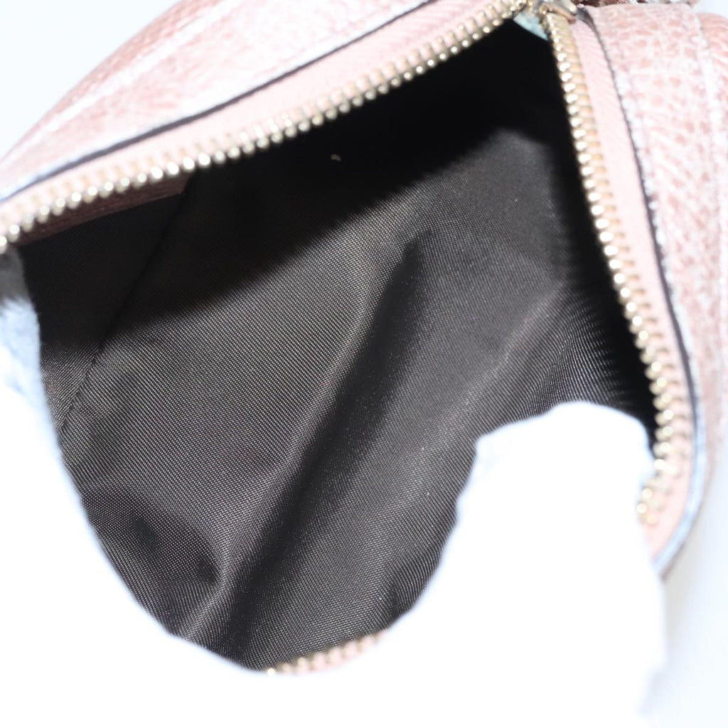 GUCCI Pouch Leather Pink Gold 308634 fm4022