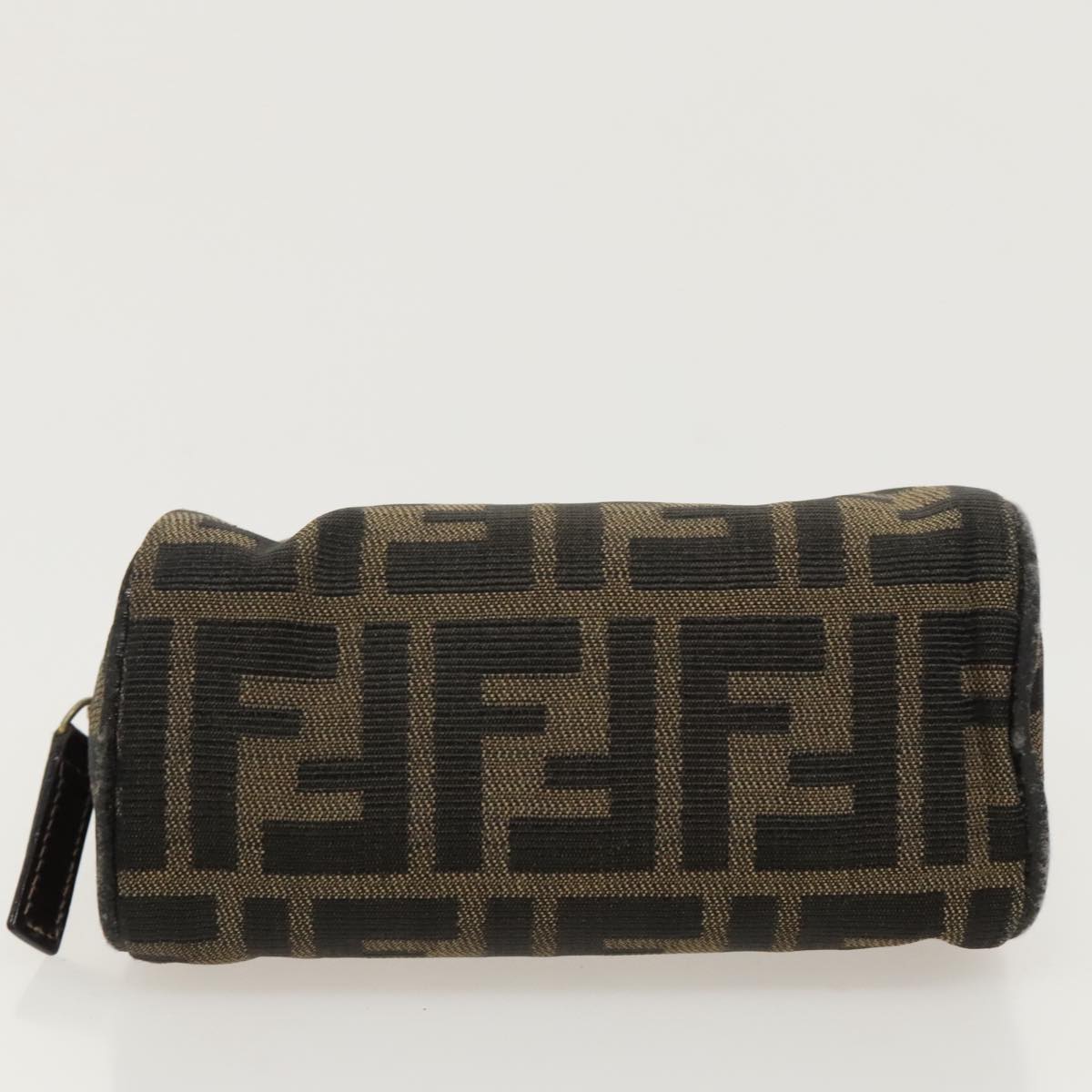 FENDI Zucca Canvas Pouch Brown Black fm4029