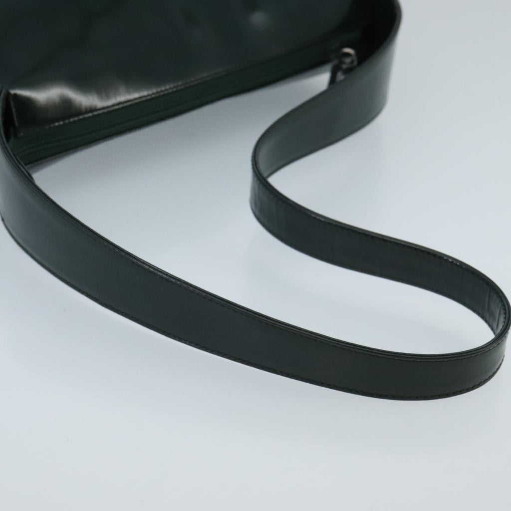 GUCCI Shoulder Bag Patent Leather Green Silver 001 2214 1703 fm4053