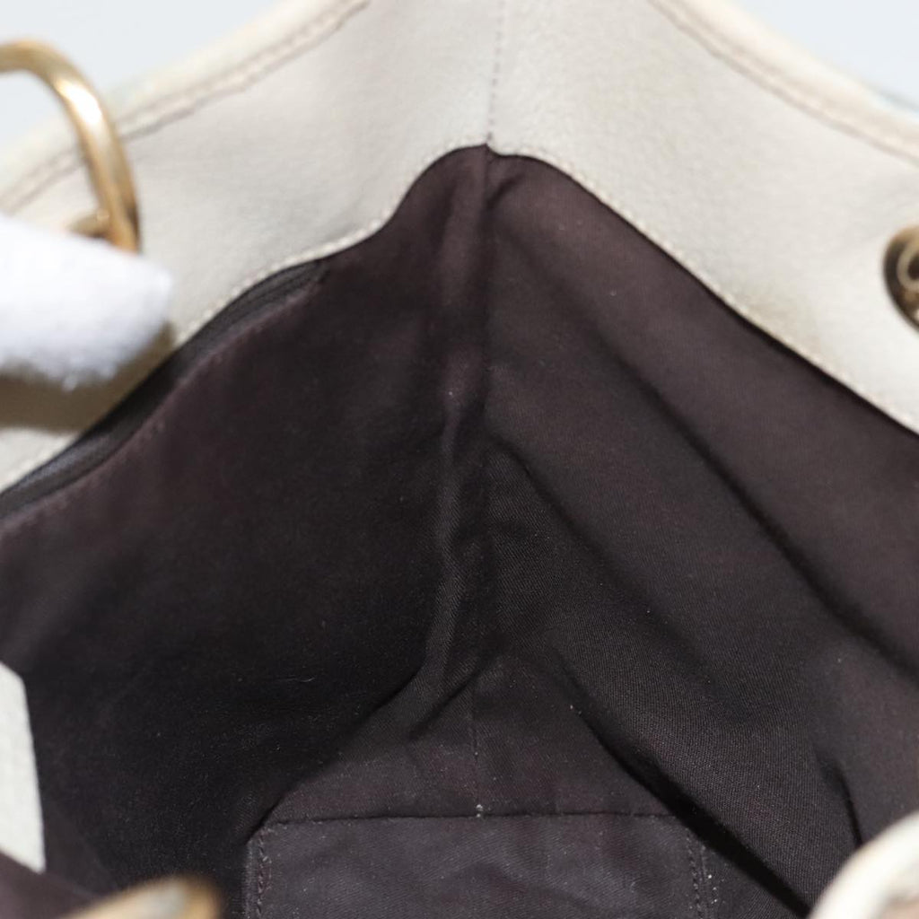 GUCCI GG Canvas Tote Bag Beige Gold 120840 fm4073