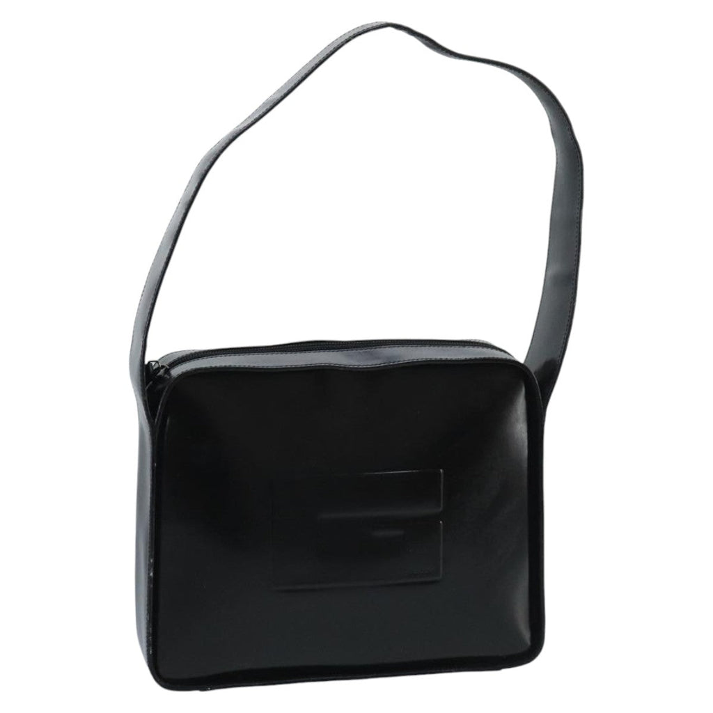 GUCCI Shoulder Bag Enamel Black 001 3032 fm4101