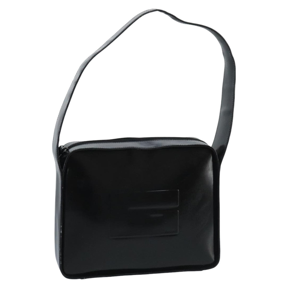 GUCCI Shoulder Bag Enamel Black 001 3032 fm4101