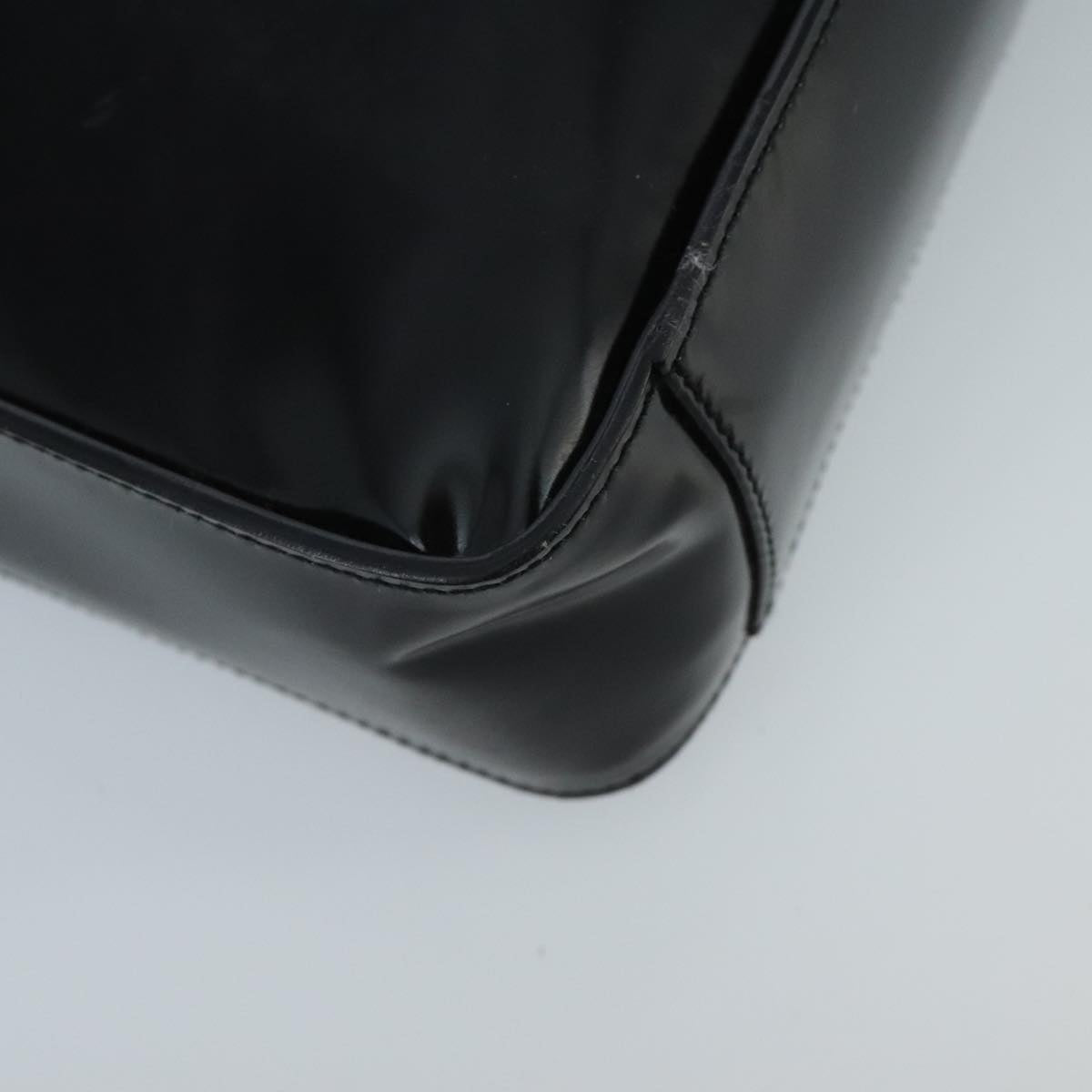 GUCCI Shoulder Bag Enamel Black 001 3032 fm4101