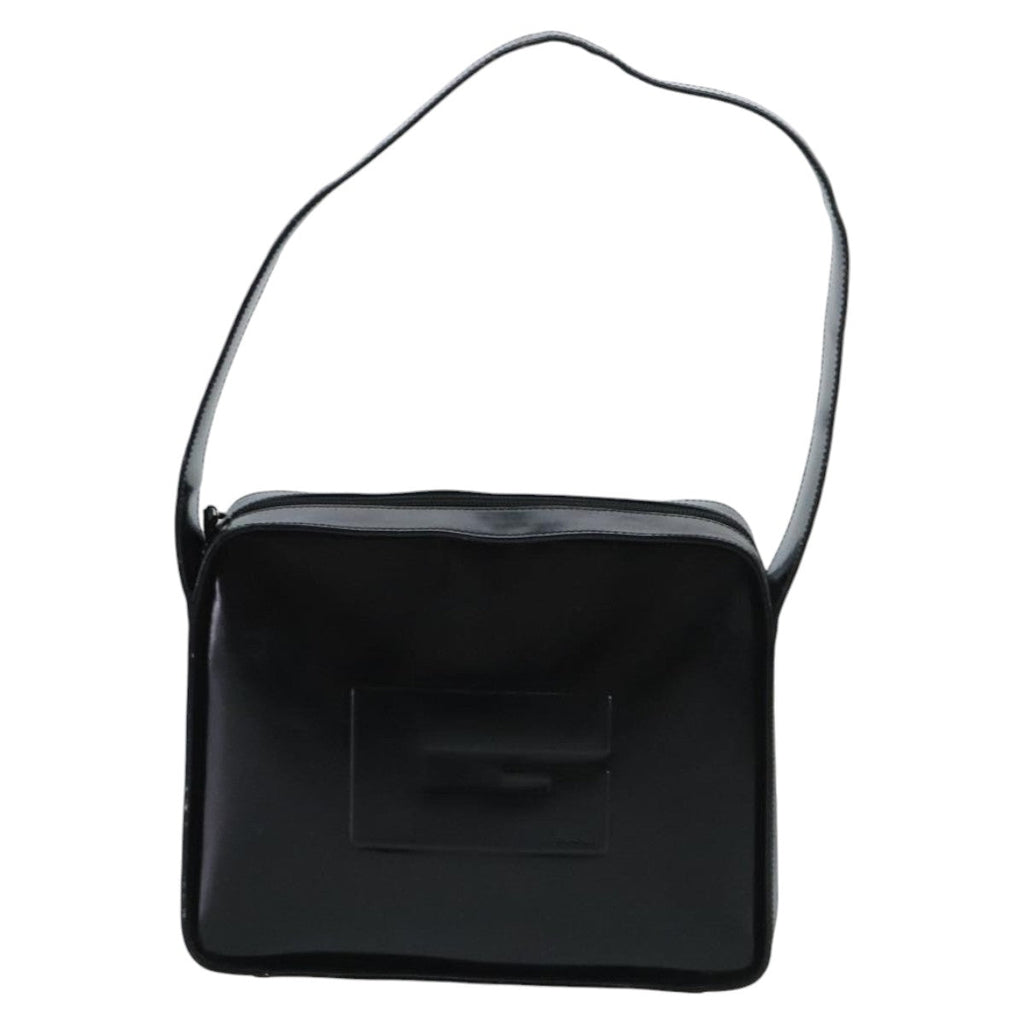 GUCCI Shoulder Bag Enamel Black 001 3032 fm4101