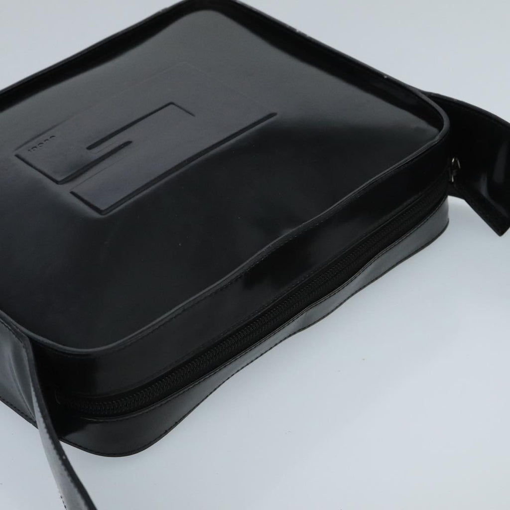 GUCCI Shoulder Bag Enamel Black 001 3032 fm4101