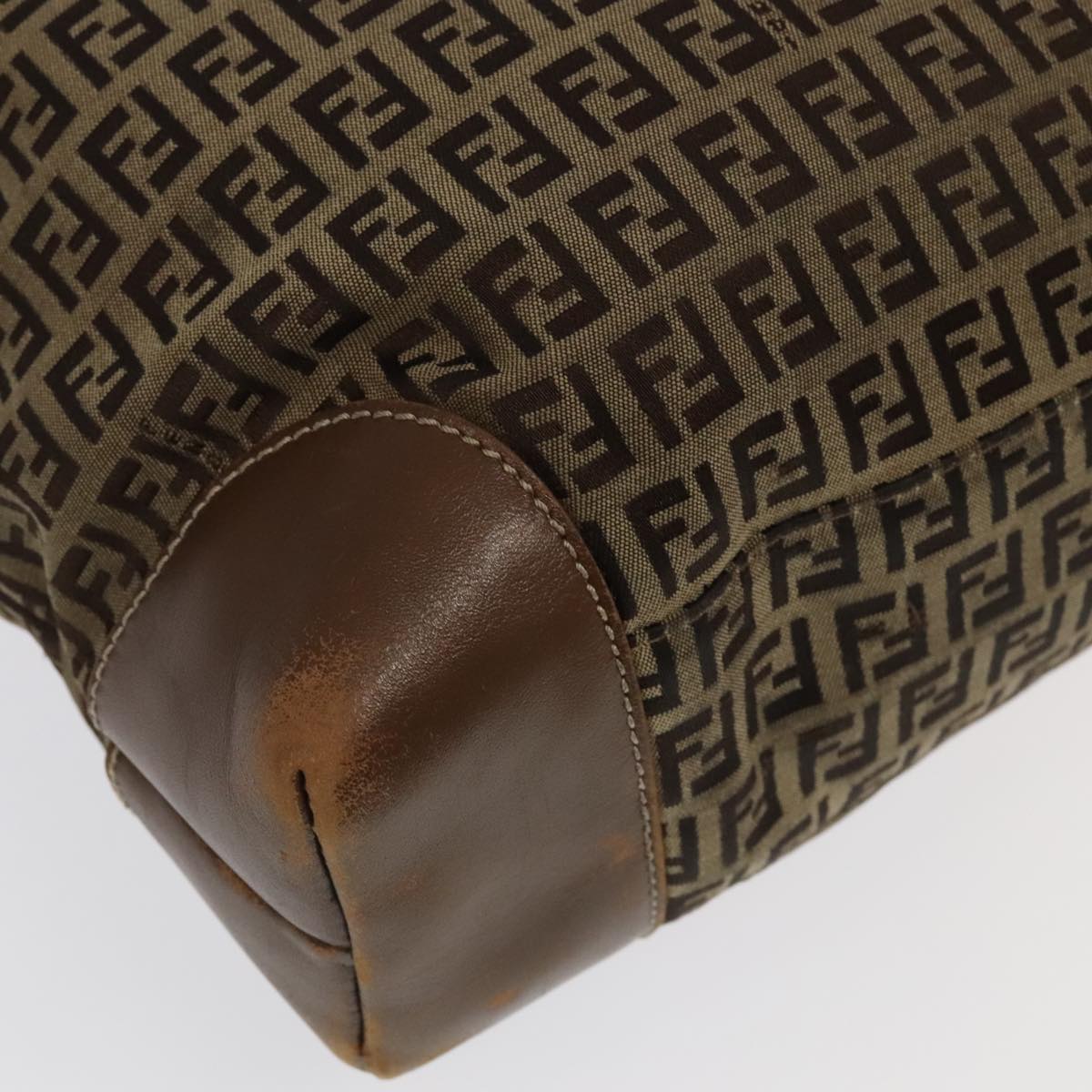FENDI Zucchino Canvas Hand Bag Beige fm4127