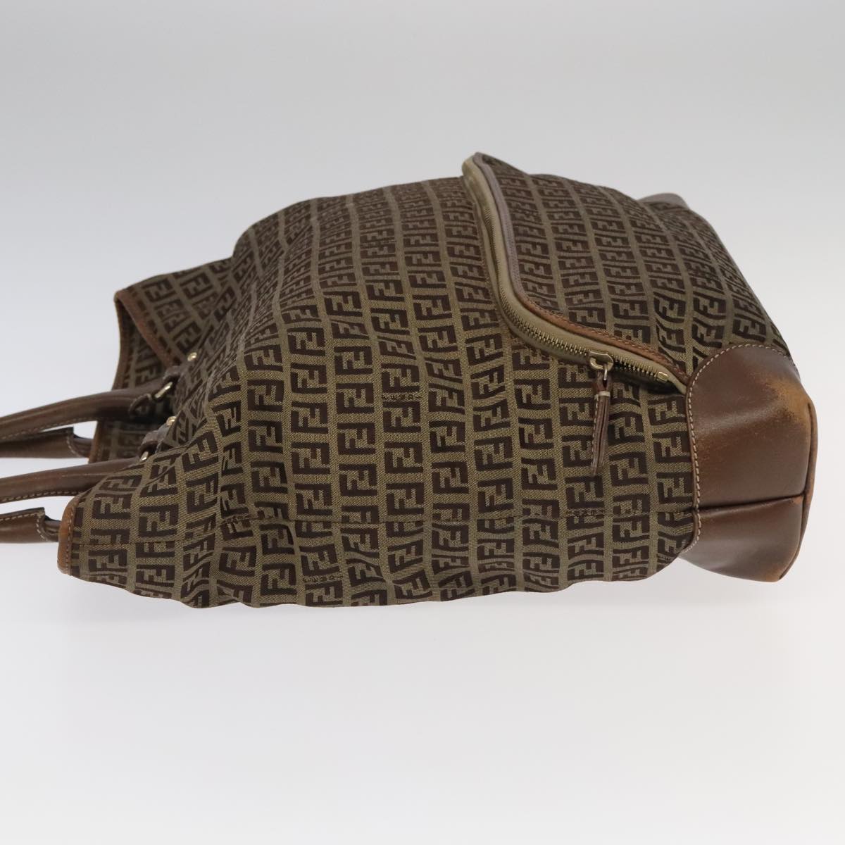 FENDI Zucchino Canvas Hand Bag Beige fm4127