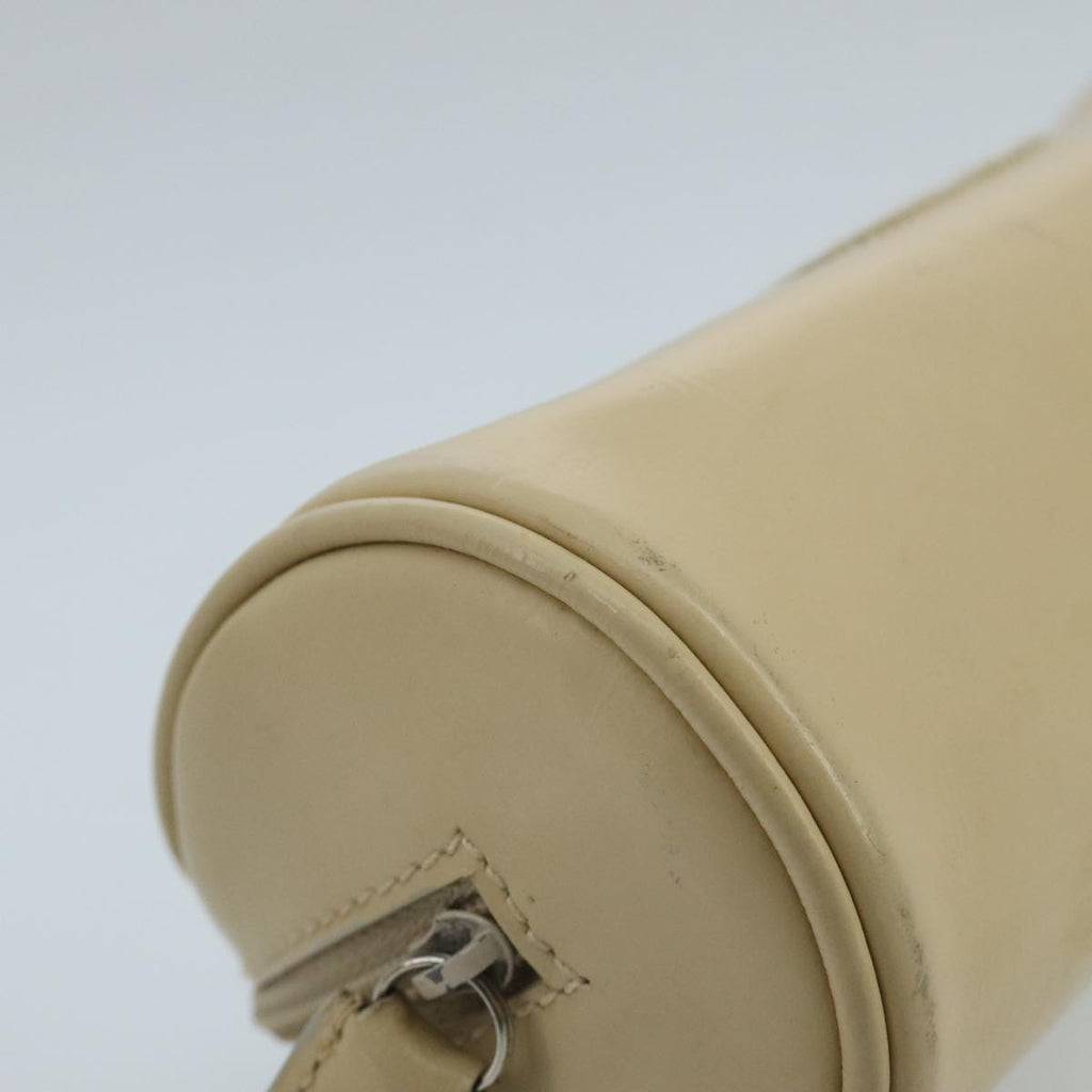 GUCCI Pouch Patent leather Beige fm4142