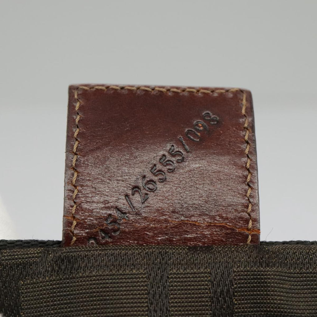 FENDI Zucca Canvas Tote Bag Brown Black fm4146