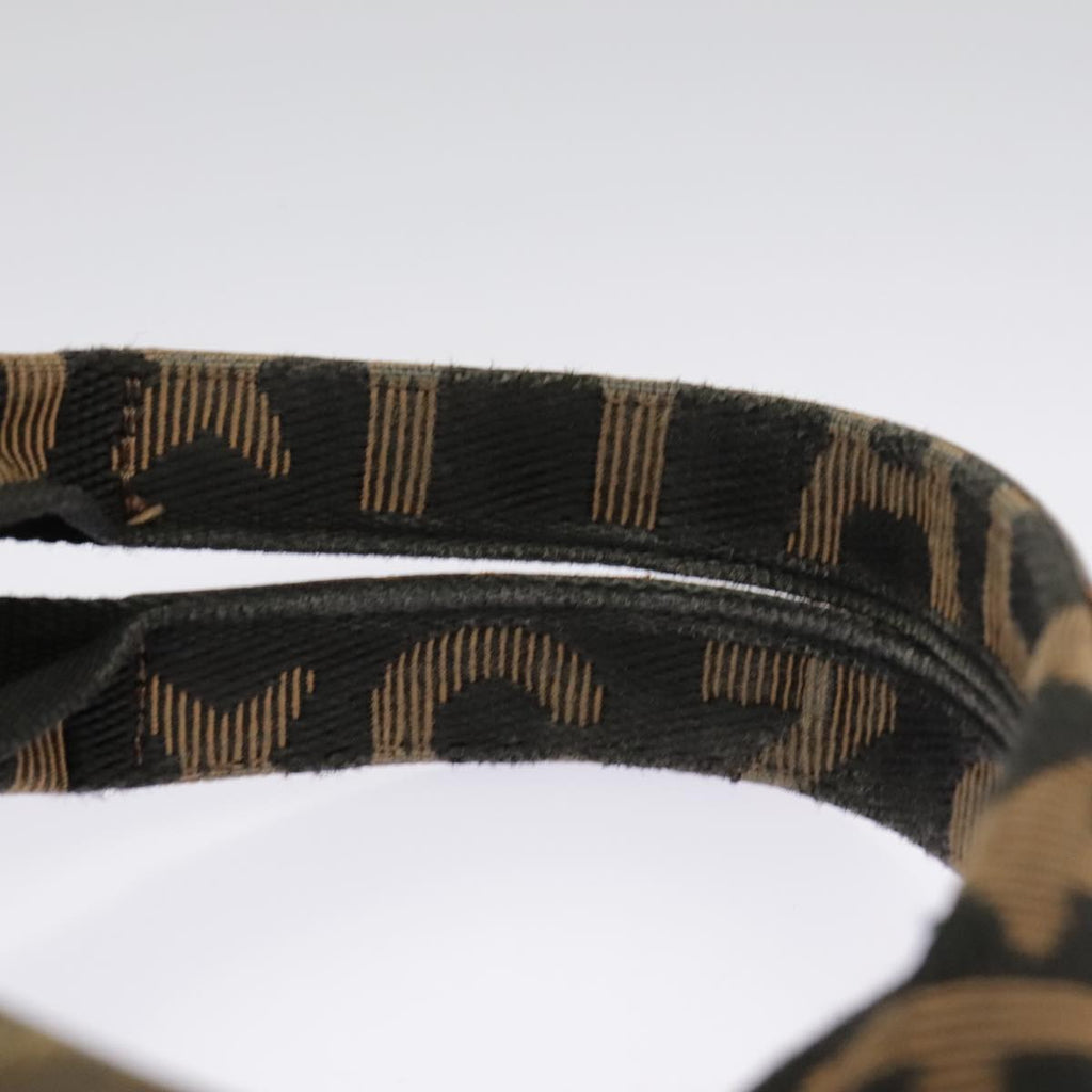 FENDI Zucca Canvas Tote Bag Brown Black fm4146