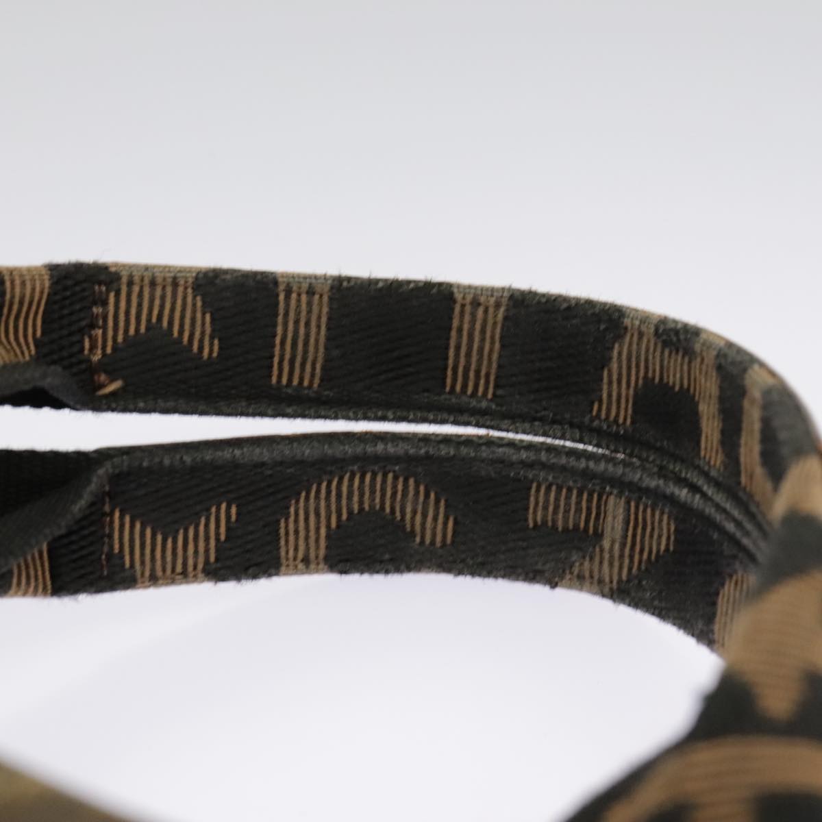 FENDI Zucca Canvas Tote Bag Brown Black fm4146