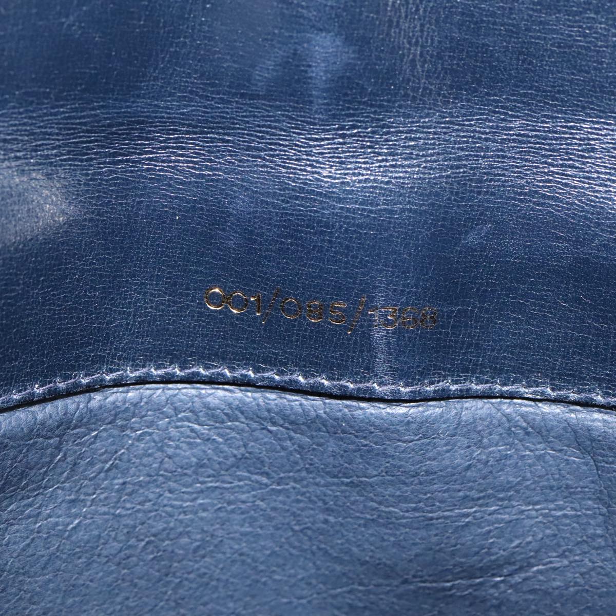 GUCCI GG Supreme Sherry Line Hand Bag PVC Navy fm4161