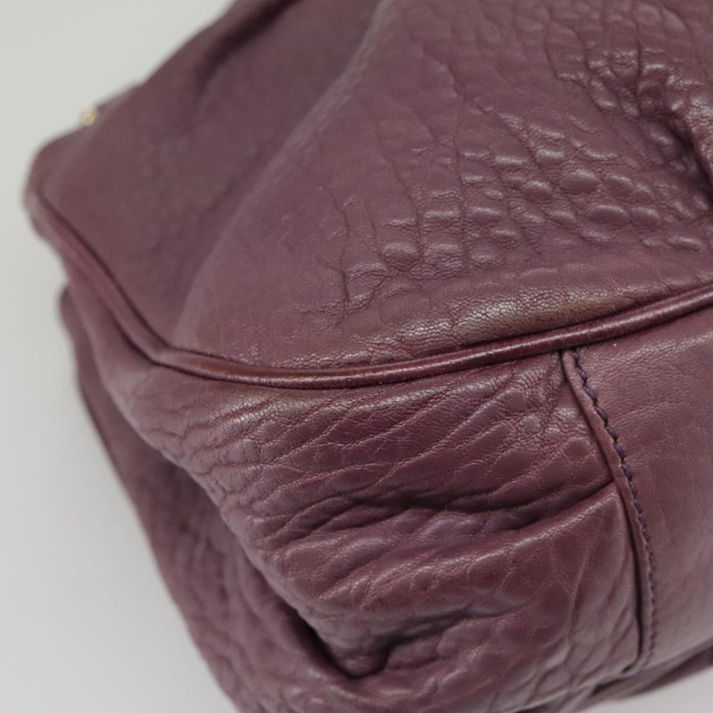 FENDI Hand Bag Leather Purple 8BR615 fm4167