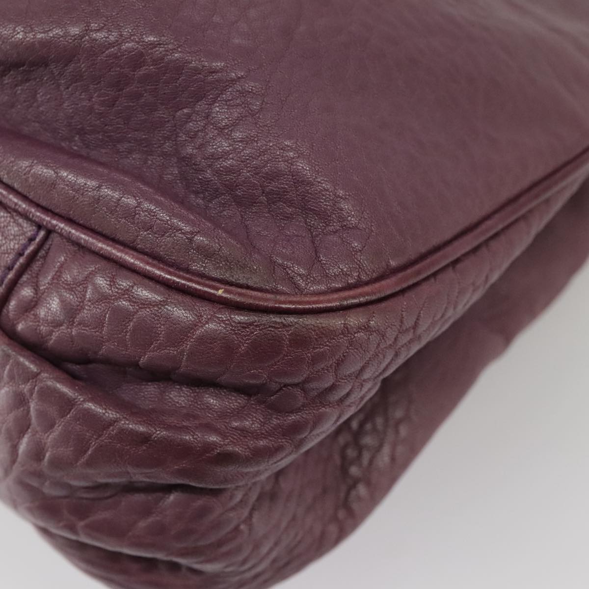 FENDI Hand Bag Leather Purple 8BR615 fm4167
