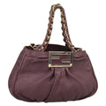 FENDI Hand Bag Leather Purple 8BR615 fm4167