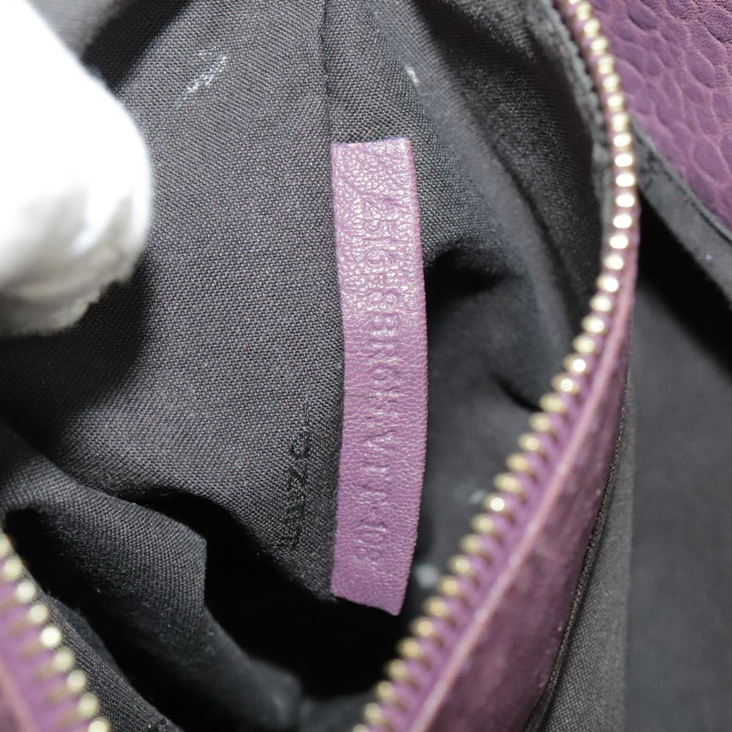 FENDI Hand Bag Leather Purple 8BR615 fm4167