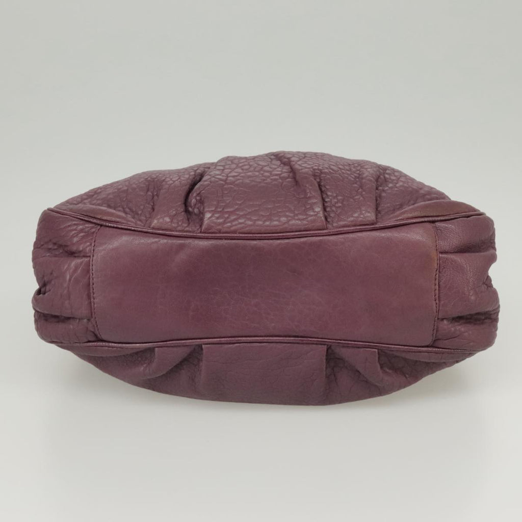 FENDI Hand Bag Leather Purple 8BR615 fm4167