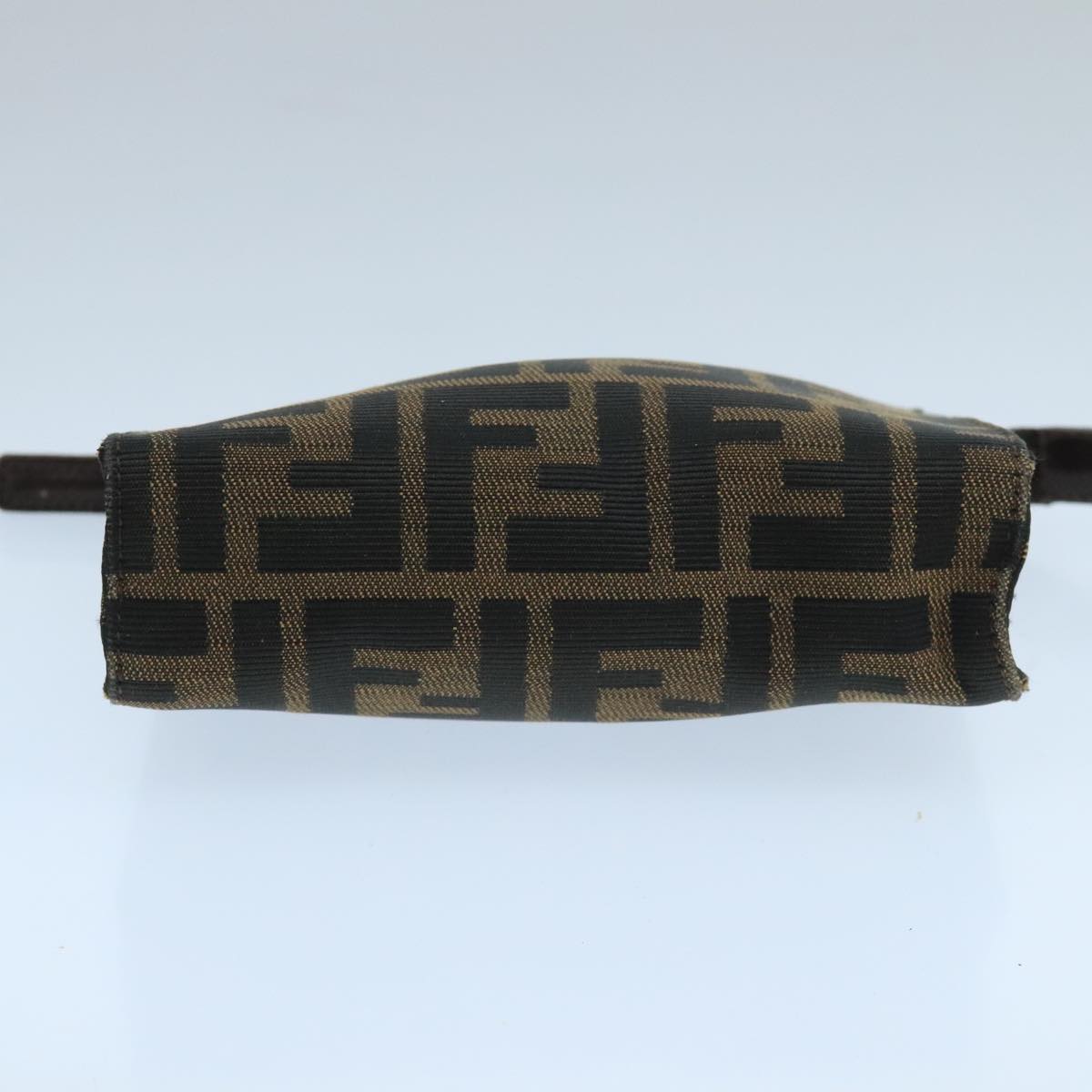 FENDI Zucca Canvas Pouch Brown Black fm4179