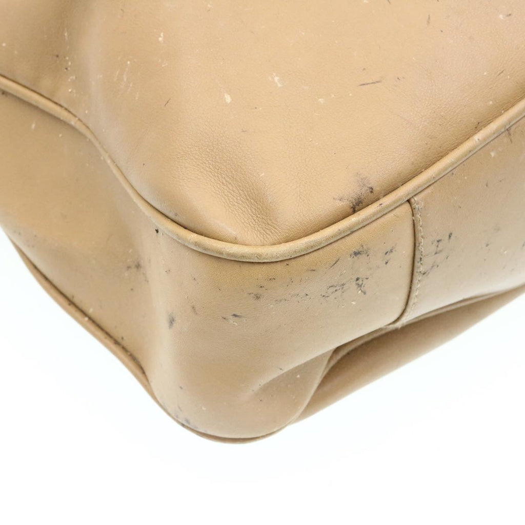 GUCCI Bamboo 2Way Shoulder Bag Hand Bag Leather Brown fm719