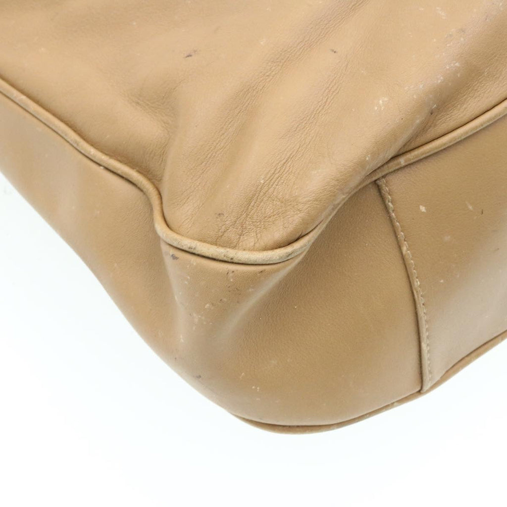 GUCCI Bamboo 2Way Shoulder Bag Hand Bag Leather Brown fm719