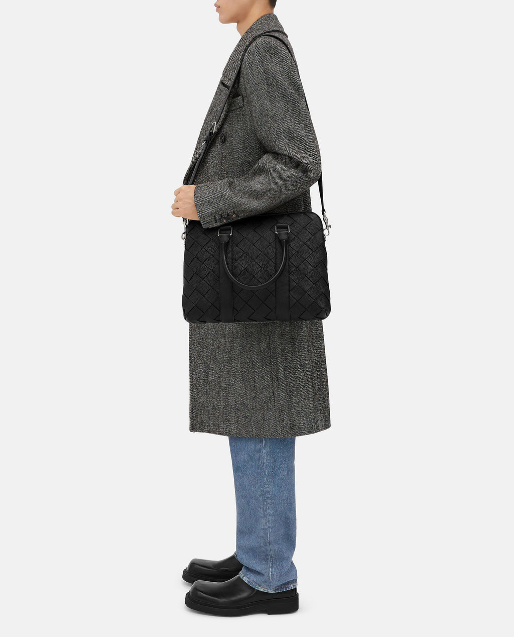 Bottega Veneta Men Intrecciato Business Bag
