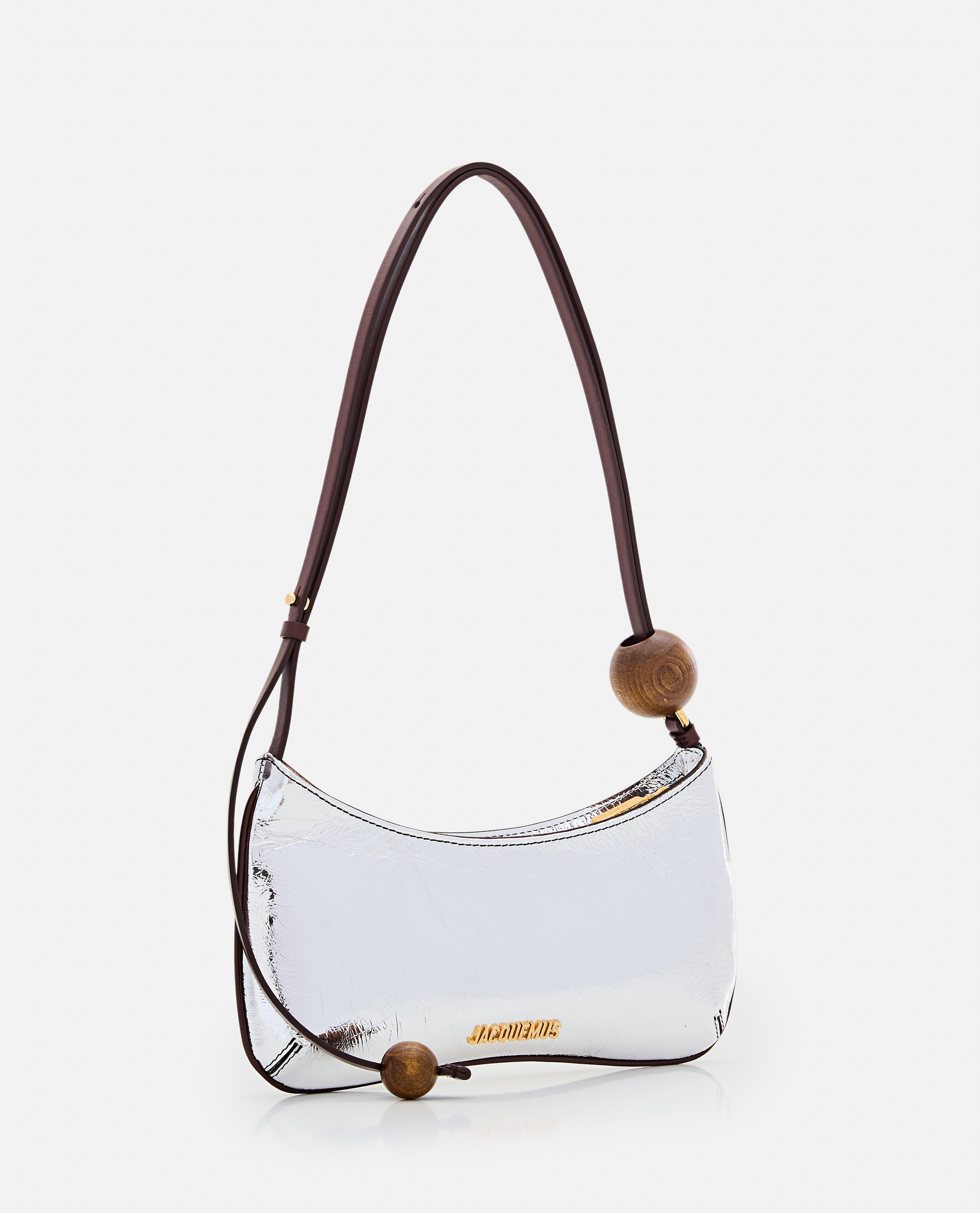 Jacquemus Women Le Bisou Perle Leather Shoulder Bag